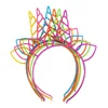 Latest Plastic Unicorn Party Decoration Hairbands For Kids Girls 77602