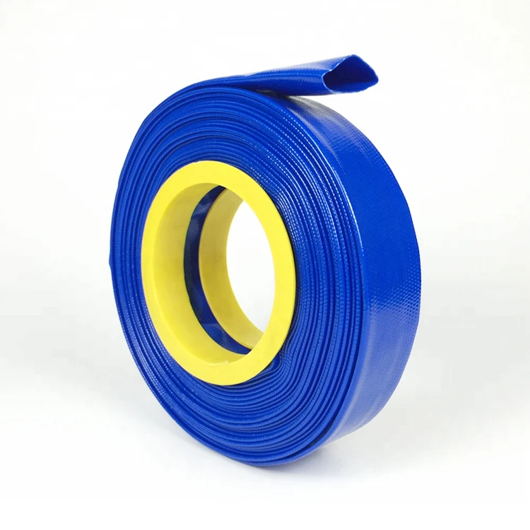 Blue PVC Layflat Hose Water Discharge Pump Delivery Pipe 4 BAR 1/" 1¼/" 1½/" 2/" 3/"