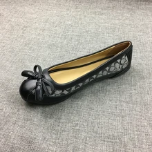 Chengdu Lady Shoes Gold Supplier Customer Brand Genuine Leather Relax Flat