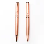 2018 pink gold metal fat ballpoint pen with parker refill