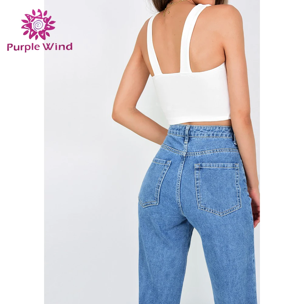 OEM Custom Vintage Denim Washed Jean INS Hot Sale High Waist Mom Jeans Women Jeans