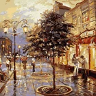 GX9919- 40*50 Wholesale SGS Yiwu supply handmade beautiful oil painting decoration home