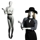 Aangepaste full body glasvezel glossy wit sexy faceless vrouwelijke mannequin