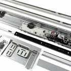 Lilong center opening elevator landing door device