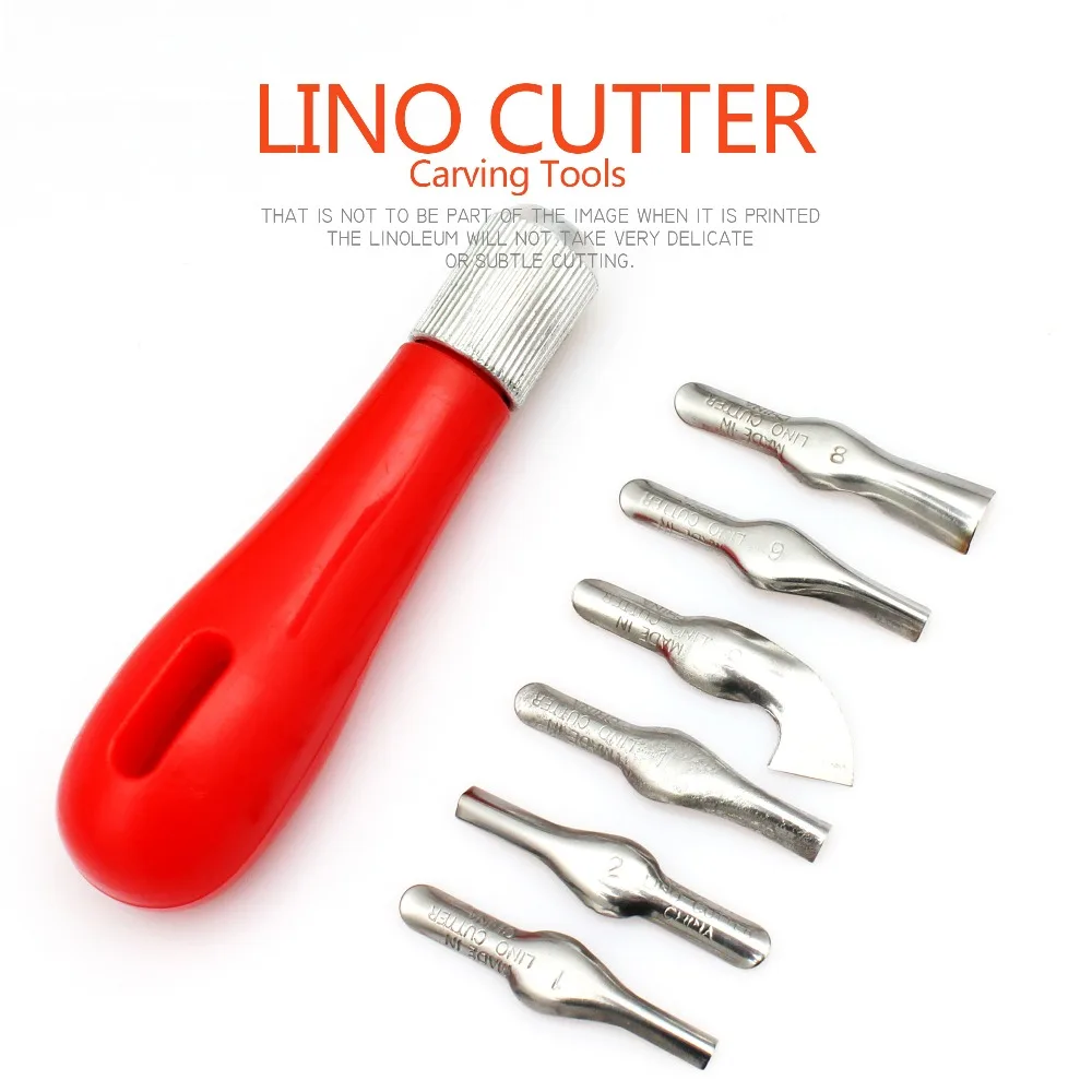 Red Plastic Handle With Six Shapes Of Knives In Blister Stronglino Red Plastic Handle With Six Shapes Of Knives In Blister Stronglino