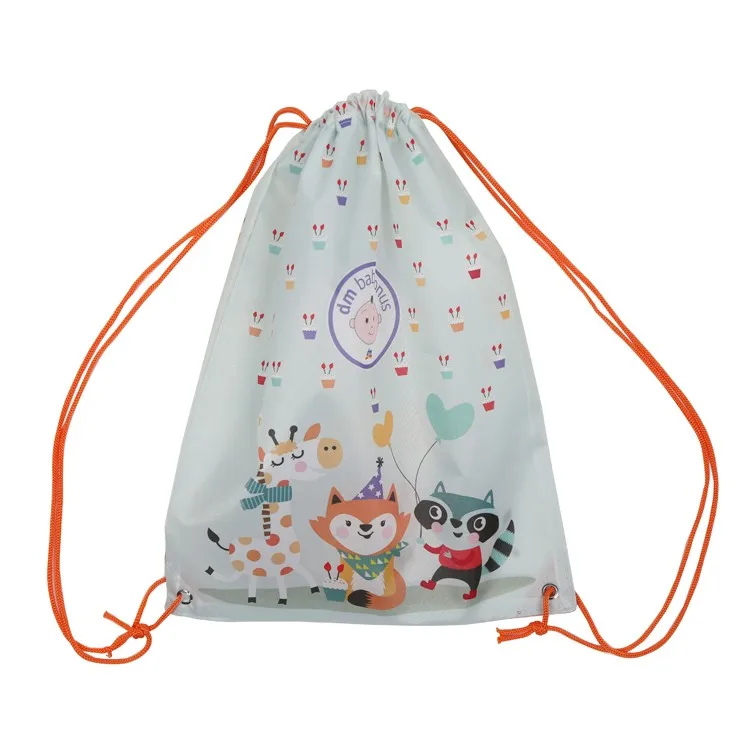 promotion recycle usable pouch cloth cotton bag drawstring with