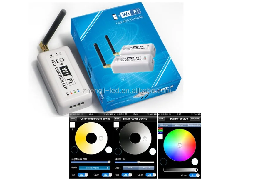 2015 new led products wifi connected led controller rgb with dimmer timers - ANKUX.COM