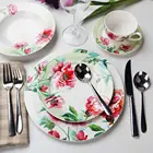 High Quality Fine Bone China Flos Hibisci Dinnerware Sets Ceramic With In-glazed Decoration
