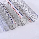 1.5 inch clear flexible pvc steel wire reinforced suction hose
