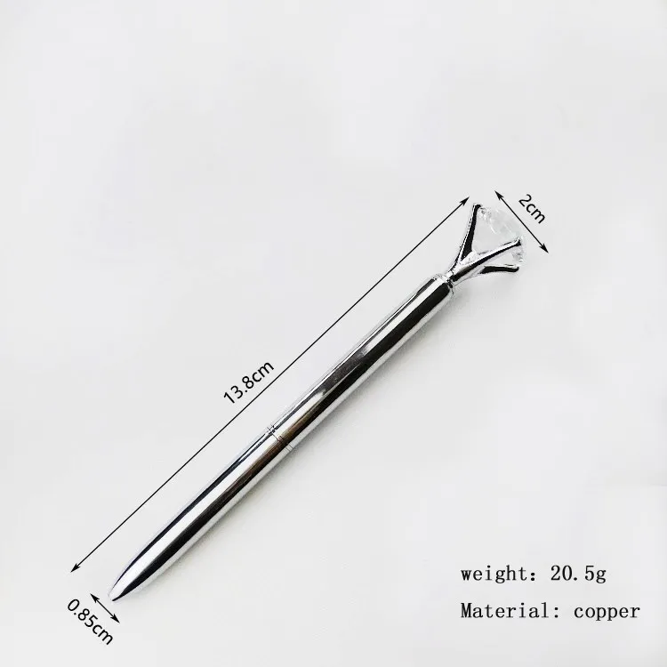 logo promotional crystal ball pen big diamond ballpoint pens
