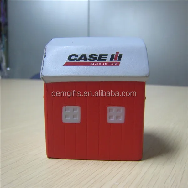 Cheap House Shaped Promotional PU stress ball