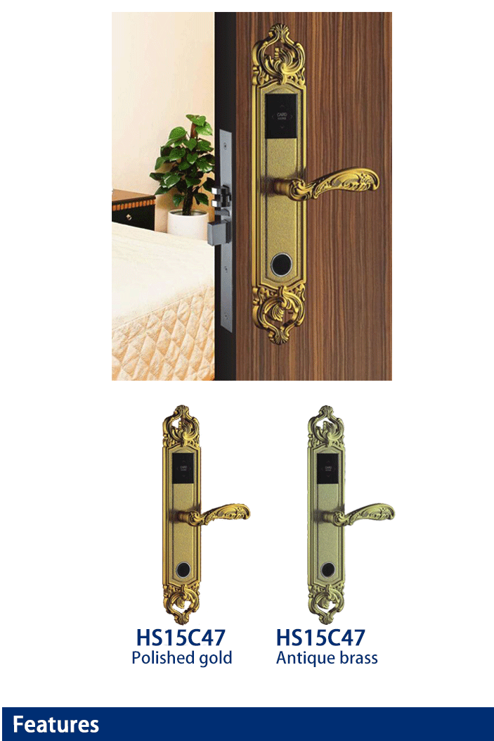 Keyless RFID card door lock