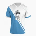 2019 Customized football Shirts Soccer Sportswear 100% Polyester Sublimation Full Set Soccer Team Uniform