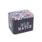 rectangle printed metal tin box for watch package