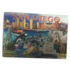 Magnetic Gold Foil Promotional Fridge Magnet
