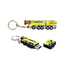 usb key holder PVC usb flash drive truck crane shape usb stick with keychain