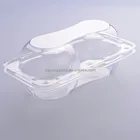 Custom cupcake boxes/plastic cup cake box/cheap plastic cupcake box