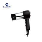 Custom travel hair dryer with diffuser removable nozzle, foldable hotel ABS hair dryer BS/VDE plug