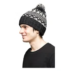 Mens Brown Winter Warm Cool Knit Caps Hat Bonnet