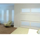 Wholesale 1 1/2 inch wood blinds high quality solid ready made home decorwooden shutter