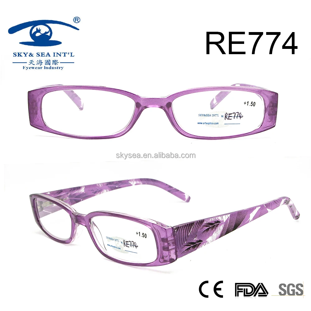 2017purple Special Pattern Eyewear PC Reading
