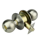 Alta Seguridad Cerradura de Pomo Brass Cylindrical Door Tubular Handle Zinc Alloy Door Knob Lock