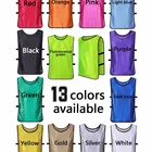 Wholesale custom football vest training adult baby bib uniform vest activity promotion simple vest for adults