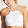 Wholesale Hot Sexy White Ladies Activewear Sports Underwear Latest Fashion Push Up Yoga Tops Mesh Yoga Bra with Pads