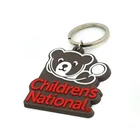 Sedex Factory little cute bear 2D embossed keychain customized Children gift soft PVC keychain