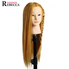 Rebecca wholesale cheap 26'' high-resistant female mannequin doll head for beginner