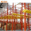 adjustable high capacity drive in pallet racking system