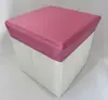 Colorful folding storage stool for living room furniture