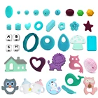 Wholesale Custom Food Grade BPA Free Teething Pendant Chew Toy Silicone Baby Teether