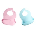 Soft Silicone Baby Bibs Food Grade Healthy Silicone Baby Bibs