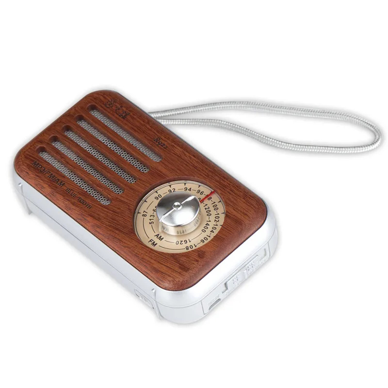 OEM wooden mini vintage wireless fm radio receiver remote control - ANKUX.COM