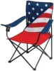 White American Flag 600D polyester padded resin folding chair for fishing