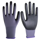 Glove Sbamy Black Micro Foam Nitrile Dots Glove