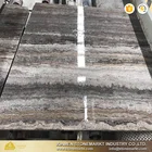 StoneMarkt good price chinese marble slabs honed silver grey travertine