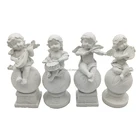 Cheap Modern Valentine Gifts Music Angel Figurines Kid Boys Nude Statue