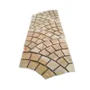 Honed surface wooden sandstone fan pattern cobblestone