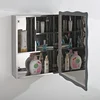 Wall mounted stainless steel bathroom cabinet with single mirror door