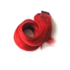 1 pcs 20" RED# Brazilian Ponytail Human Hair,Cheaper Price Blonde Silk Straight Brazilian Human Hair Drawstring Ponytail