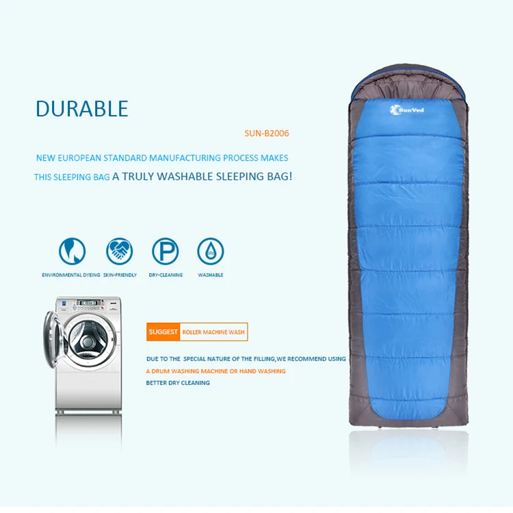 Factory price winter travel Thickened Cotton sleeping bag Indoor envelope adult sleeping bag