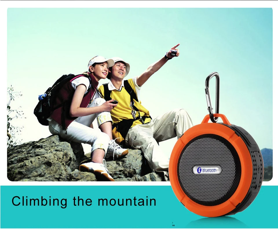 Car Bluetooth Speaker Outdoor Wireless Bluetooth 3.0 Stereo Portable Speaker Built-in mic Shock Resistance Waterproof Speaker - ANKUX.COM