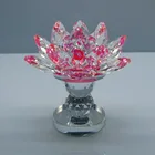 fashion new style beautiful 10*10cm crystal lotus flower for wedding