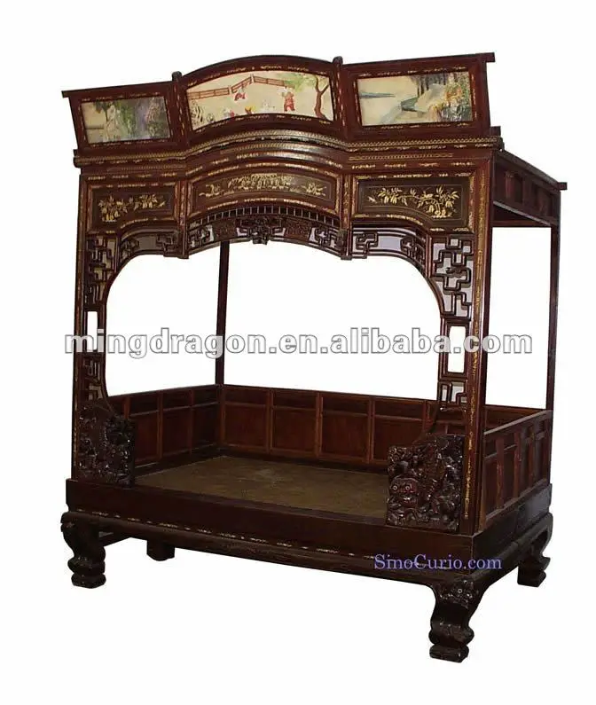 Chinesische Antike Hochzeit Bett - Buy Hölzernes Bett Der Antiken Art