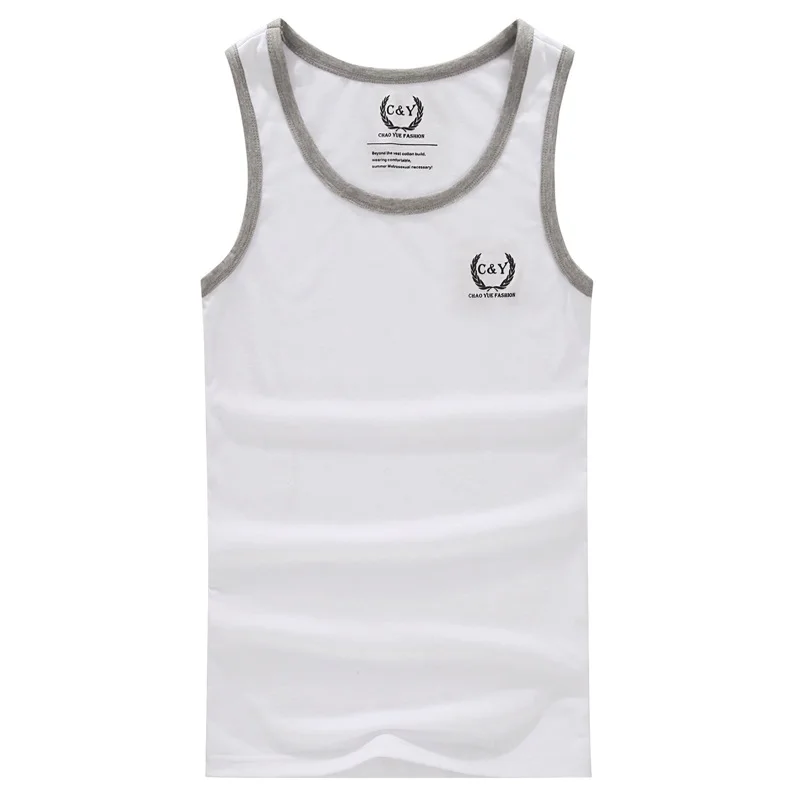 Bodybuilding New Direct Selling Solid Broadcloth No Cotton O-neck Gym 2015 Men's Fashion Tank Tops, Male Causal Summe