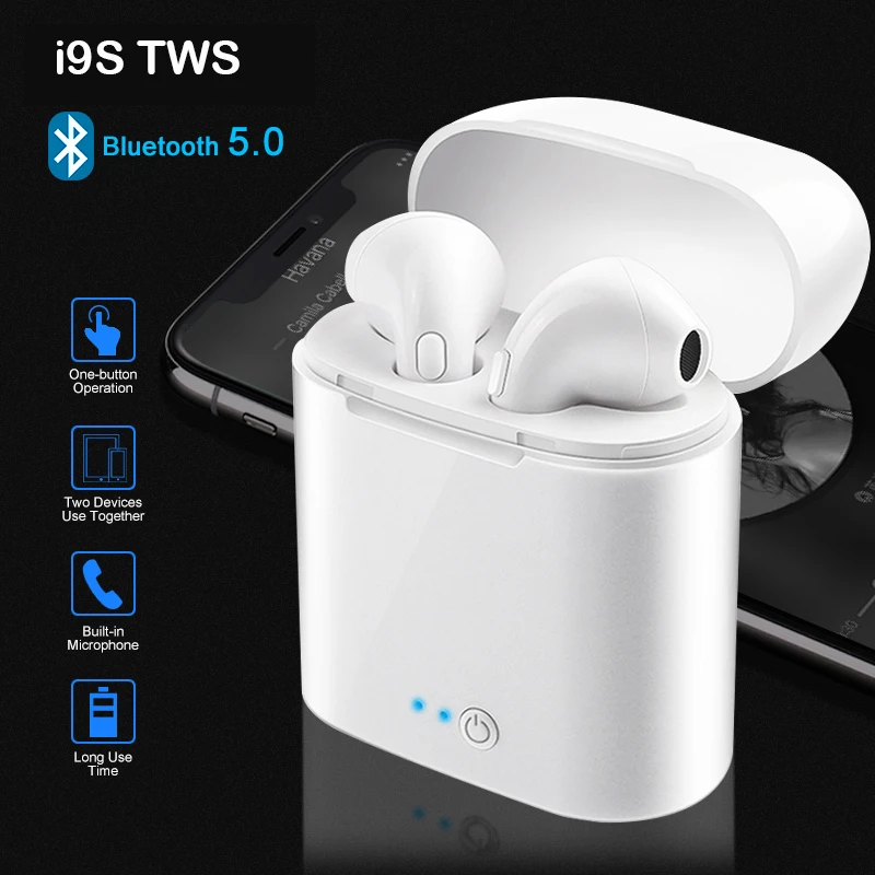 Factory Price 5.0 TWS i9s Wireless Earphones i8s i10 i11 i12 i13 TE8 TE9 wireless Earbuds with Charging Box for iPhone - ANKUX Tech Co., Ltd