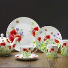 ceramic manufacturer porcelain crockery,white ceramic tableware dinner set, 72pcs coupe shape new bone china dinnerset