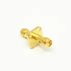 SMA Female to Female Four Hole Flange Panel Mount RF Connector